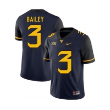 West Virginia Mountaineers 3 Stedman Bailey Navy College Football Jersey