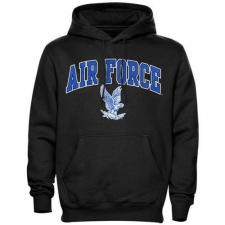 Air Force Falcons Black Midsize Arch Pullover Hoodie