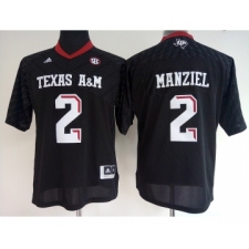 Texas A&M Aggies 2 Johnny Manziel Black College Football Jersey