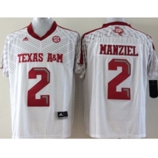 Texas A&M Aggies 2 Johnny Manziel White College Football Jersey