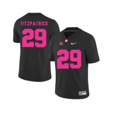 Alabama Crimson Tide 29 Minkah Fitzpatrick Black 2018 Breast Cancer Awareness College Football Jersey