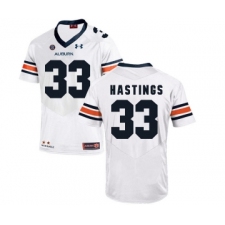 Auburn Tigers 33 Will Hastings White College Football Jersey