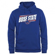 Boise State Broncos Royal Double Bar Pullover Hoodie