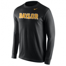 Baylor Bears Nike Wordmark Long Sleeves T-Shirt Navy