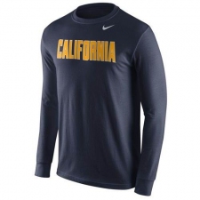 Cal Bears Nike Wordmark Long Sleeves T-Shirt Navy