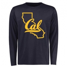 Cal Bears Tradition State Long Sleeves Crew Neck T-Shirt Navy