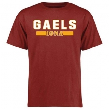 Iona College Gaels Team Strong T-Shirt Crimson
