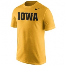 Iowa Hawkeyes Nike Wordmark T-Shirt Gold