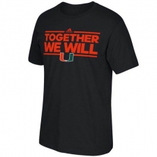 Miami Hurricanes Adidas Together We Will T-Shirt Navy