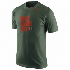 Miami Hurricanes Nike Basketball Mascot Life T-Shirt Green