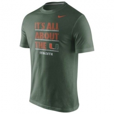 Miami Hurricanes Nike Game Day Crew T-Shirt Green