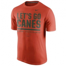 Miami Hurricanes Nike Local Verbiage Dri-FIT Legend T-Shirt Orange