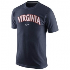 Nike Virginia Cavaliers College Wordmark T-Shirt Navy Blue