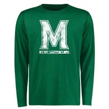 Maryland Terrapins St. Patrick's Day White Logo Long Sleeves T-Shirt Green