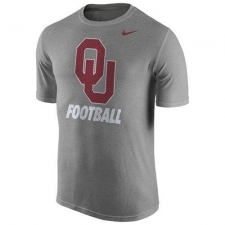 Oklahoma Sooners Nike Sideline Legend Logo Performance T-Shirt Heather Gray
