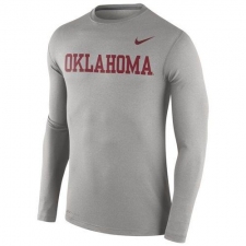 Oklahoma Sooners Nike Stadium Dri-FIT Touch Long Sleeves Top Gray
