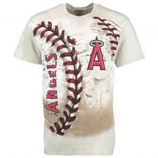 MLB Los Angeles Angels of Anaheim Hardball Tie-Dye T-Shirt - Cream