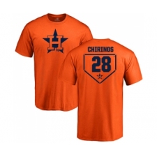 Baseball Houston Astros #28 Robinson Chirinos Orange RBI T-Shirt