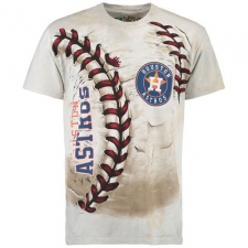MLB Houston Astros Hardball Tie-Dye T-Shirt - Cream