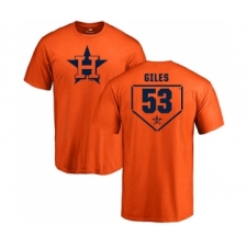 MLB Nike Houston Astros #53 Ken Giles Orange RBI T-Shirt