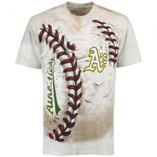 MLB Oakland Athletics Hardball Tie-Dye T-Shirt - Cream