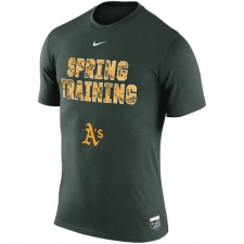MLB Oakland Athletics Nike 2016 Authentic Collection Legend Team Issue Spring Training Performance T-Shirt - Green