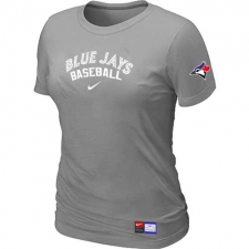 MLB Women's Toronto Blue Jays Nike Practice T-Shirt - Grey