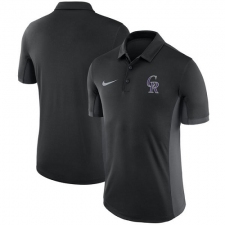MLB Men's Colorado Rockies Nike Black Franchise Polo T-Shirt
