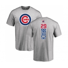 Baseball Chicago Cubs #29 Brad Brach Ash Backer T-Shirt