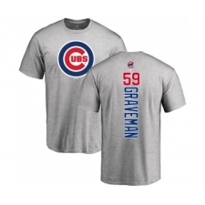 Baseball Chicago Cubs #59 Kendall Graveman Ash Backer T-Shirt