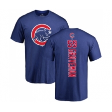Baseball Chicago Cubs #59 Kendall Graveman Royal Blue Backer T-Shirt