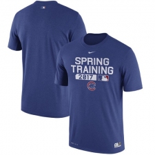 MLB Chicago Cubs Nike 2017 Spring Training Authentic Collection Legend Team Issue Performance T-Shirt - Royal