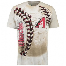 MLB Arizona Diamondbacks Hardball Tie-Dye T-Shirt - Cream