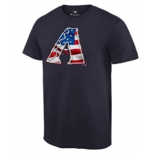 MLB Men's Arizona Diamondbacks Navy Banner Wave T-Shirt