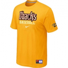 MLB Men's Arizona Diamondbacks Nike Practice T-Shirt - Yellow