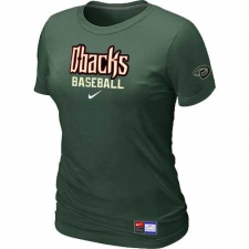 MLB Women's Arizona Diamondbacks Nike Practice T-Shirt - Dark Green