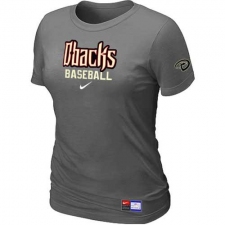 MLB Women's Arizona Diamondbacks Nike Practice T-Shirt - Dark Grey