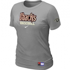 MLB Women's Arizona Diamondbacks Nike Practice T-Shirt - Grey