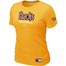 MLB Women's Arizona Diamondbacks Nike Practice T-Shirt - Yellow