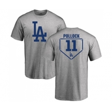 Baseball Los Angeles Dodgers #11 A. J. Pollock Gray RBI T-Shirt
