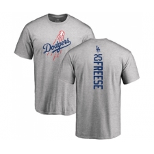 Baseball Los Angeles Dodgers #25 David Freese Ash Backer T-Shirt