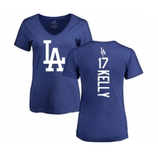 Baseball Women's Los Angeles Dodgers #17 Joe Kelly Royal Blue Backer T-Shirt