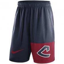 MLB Men's Cleveland Indians Nike Navy Cooperstown Collection Dry Fly Shorts