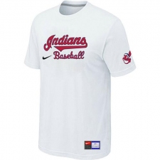 MLB Men's Cleveland Indians Nike Practice T-Shirt - White