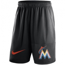 MLB Men's Miami Marlins Nike Black Dry Fly Shorts