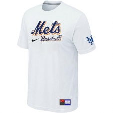 MLB Men's New York Mets Nike Practice T-Shirt - White