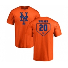 MLB Nike New York Mets #20 Neil Walker Orange RBI T-Shirt