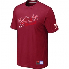 MLB Men's Washington Nationals Nike Practice T-Shirt - Red