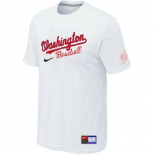 MLB Men's Washington Nationals Nike Practice T-Shirt - White