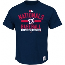 MLB Washington Nationals Majestic Big & Tall Authentic Collection Team Property T-Shirt - Navy